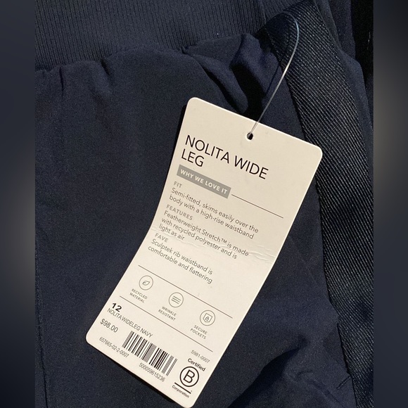 Athleta Nolita Wide Leg // Navy #657665 - Picture 13 of 16